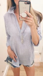 4th of July LOFT Sale - Striped Colared Shirt