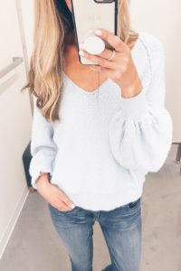 Nordstrom Anniversary Sale 2018 Dressing Room Outfits - Bubble Sleeve Sweater