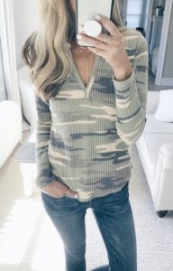 Nordstrom Anniversary Sale 2018 Try On - Camo Henley