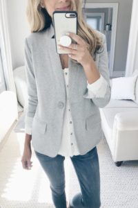 Nordstrom Anniversary Sale 2018 Try On - Gray Blazer