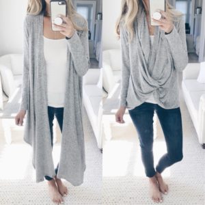 Nordstrom Anniversary Sale 2018 Try On - Open/Twist Front Cardigan