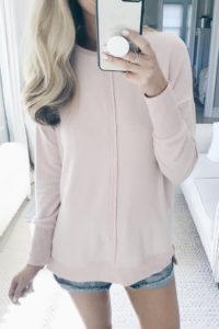 Nordstrom Anniversary Sale 2018 Try On - Pink Sweatshirt