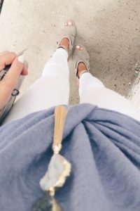 Labor Day weekend Sale round-up - peep toe heeled sandals and white denim on Pinteresting Plans Connecticut lifestlye blog