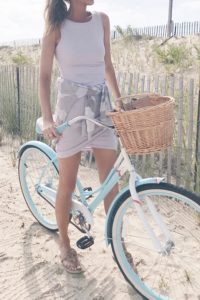 Summer Vacation Outfit Ideas - Camo Sweatshirt/Tank Dress