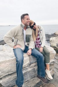 Fall bucket list for families - Connecticut fashion blog Pinteresting Plans in plaid Fall outfit at the beach