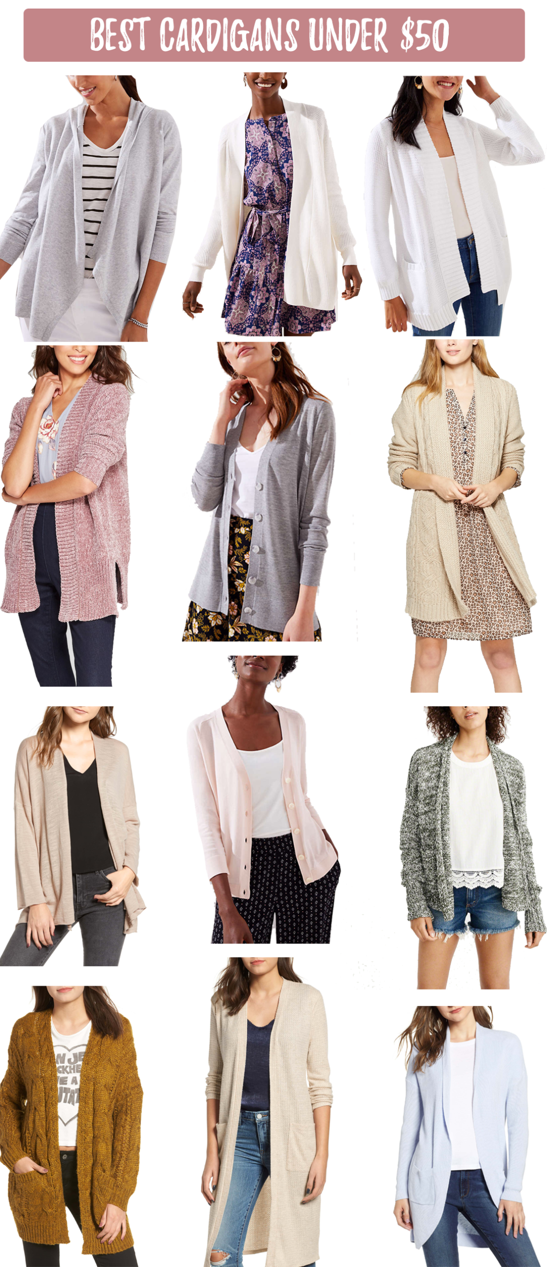 Fall's best cardigans under $50