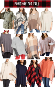 poncho for fall