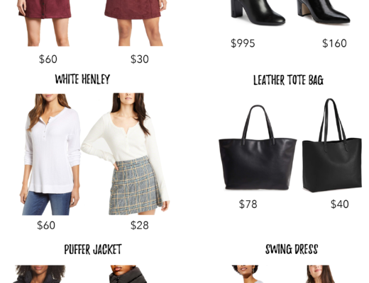 save or splurge fall outfit pieces