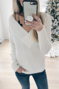 Early Cyber Week Sales - Fuzzy Vneck sweater