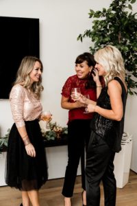holiday outfit ideas for a dinner party from the gibson glam collaboration