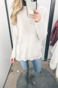 December Old Navy Try On - Mock Turtleneck Sweater