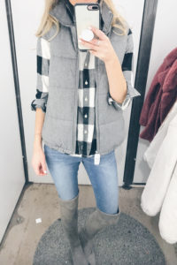 December Old Navy Try On - Vest/Flannel