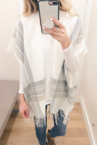 Pre Christmas Weekend Sales - Plaid poncho