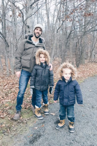 father and sons in fur trim hooded winter jackets on pinteresting plans fashion blog