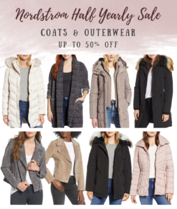 nordstrom half yearly sale outerwear picks for 2019 - moto jackets, puffer jackets, faux fur jackets on pinteresting plans blog