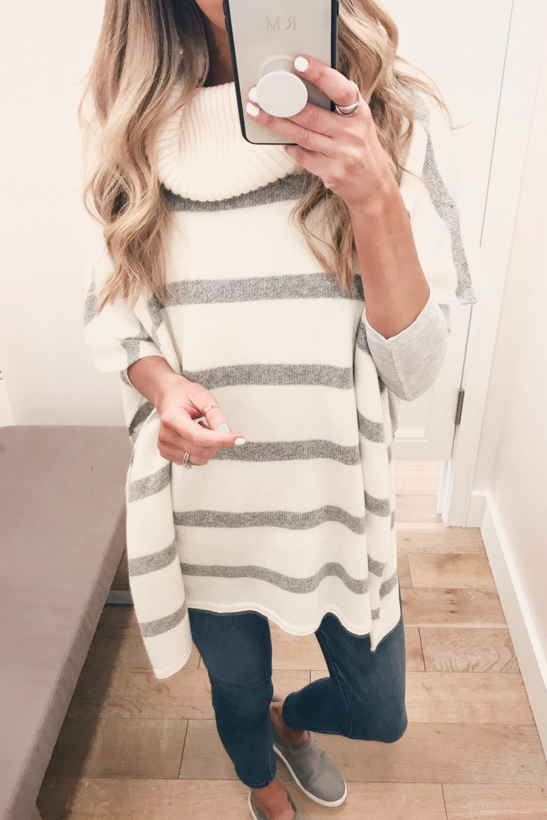 president's day weekend sale try on - knit striped poncho on pinteresting plans blog