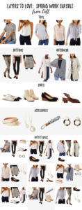 spring capsule wardrobe for work 2019 with loft
