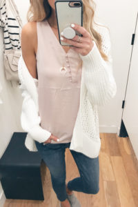 spring cardigan and a president's day weekend sale round up on pinterestingplans plans blog
