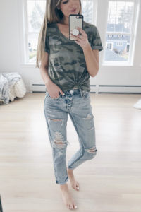 American Eagle Spring Try On - Camo tshirt
