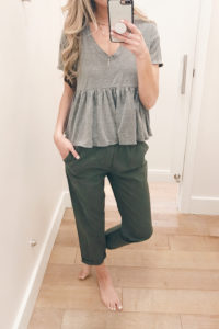 olive green travel pants on Pinteresting Plans fashion blog