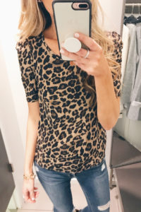 h&m try on march 2019 - leopard top on Pinteresting Plans fashion blog