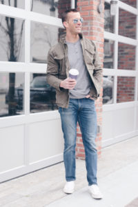 men's spring capsule wardrobe 2019 - men's everyday style outfit with jeans