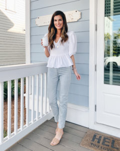 how to style slim fit jeans for spring