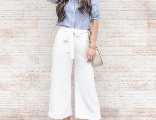 white pants for spring outfit ideas