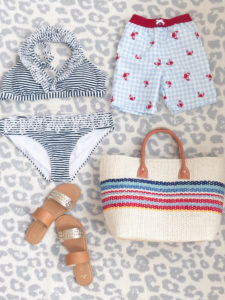 walmart family swimwear 2019 - striped bikini and toddler boy swim trunks - pinteresting plans fashion blog