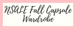 NSALE Fall capsule wardrobe 2019 - pinteresting plans blog welcome page