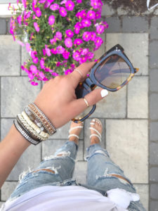 multi strand wrap bracelet and $11 amazon sunglasses - pinteresting plans blog