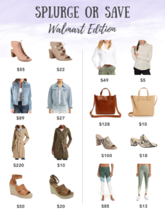 save or splurge walmart edition - pinteresting plans blog