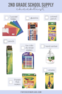 must have 2nd grade school supply list 2020
