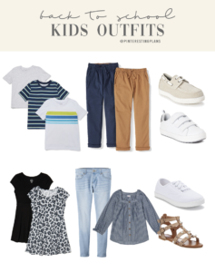 girls and boys back to school affordable outfit ideas