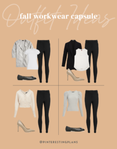 black pant outfits for work fall 2022