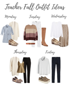 a week of teacher outfit ideas for fall on pinieresting plans fashion blog
