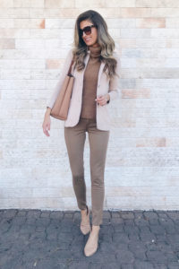 fashion blogger wearing j. crew sweater blazer - teacher outfit inspiration on pinteresting plans blog