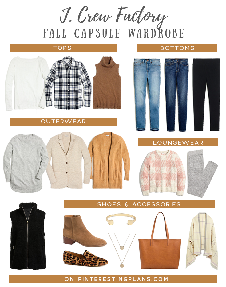 jcrew factory womens minimalist capsule wardrobe for fall on pinteresting plans blog
