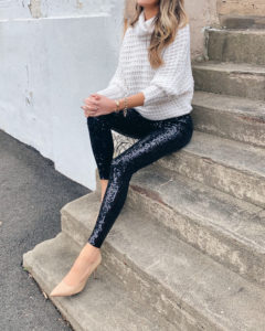 Christmas New Years eve holiday party sequin night out outfit