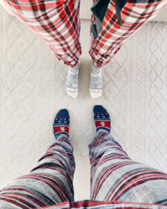 festive holiday christmas plaid flannel pants for tall men and women