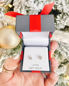 timeless gift - diamond earrings under $50