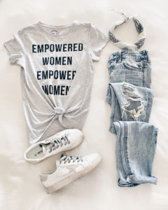 womens spring trends 2020 - empowered women empower women graphic tee on Pinteresting plans fashion blog