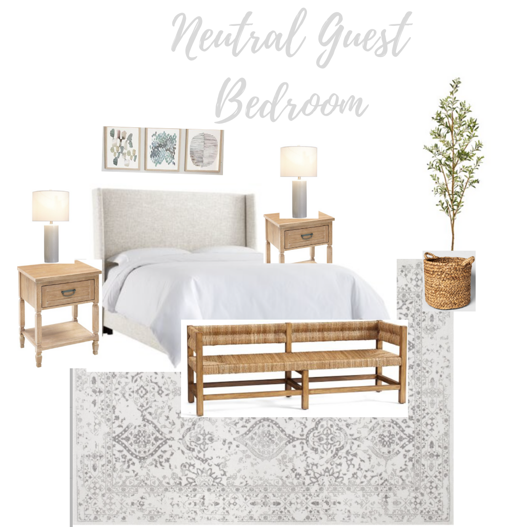 neutral guest bedroom design ideas