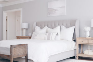 modern master bedroom art above the bed - pinteresting plans blog