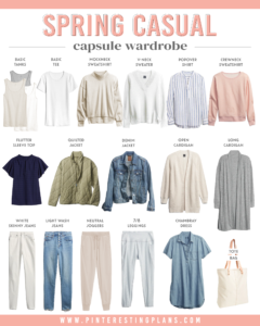 how to build spring casual capsule wardrobe 2021 with neutral basics