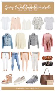 womens spring capsule wardrobe 2020 - minimalist casual essential clothing you can mix and match on Pinteresting plans fashion blog