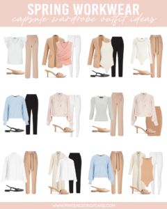 spring capsule wardrobe business casual outfit ideas 2022