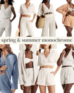 spring fashion trends 2022 monochrome sets