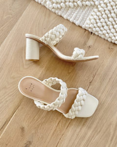 neutral woven heels 2022 shoe trends