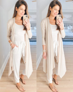 cozy stay at home neutral monochrome loungewear